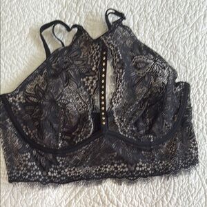 NWOT Black Victoria Secret Lace Bralette 36C